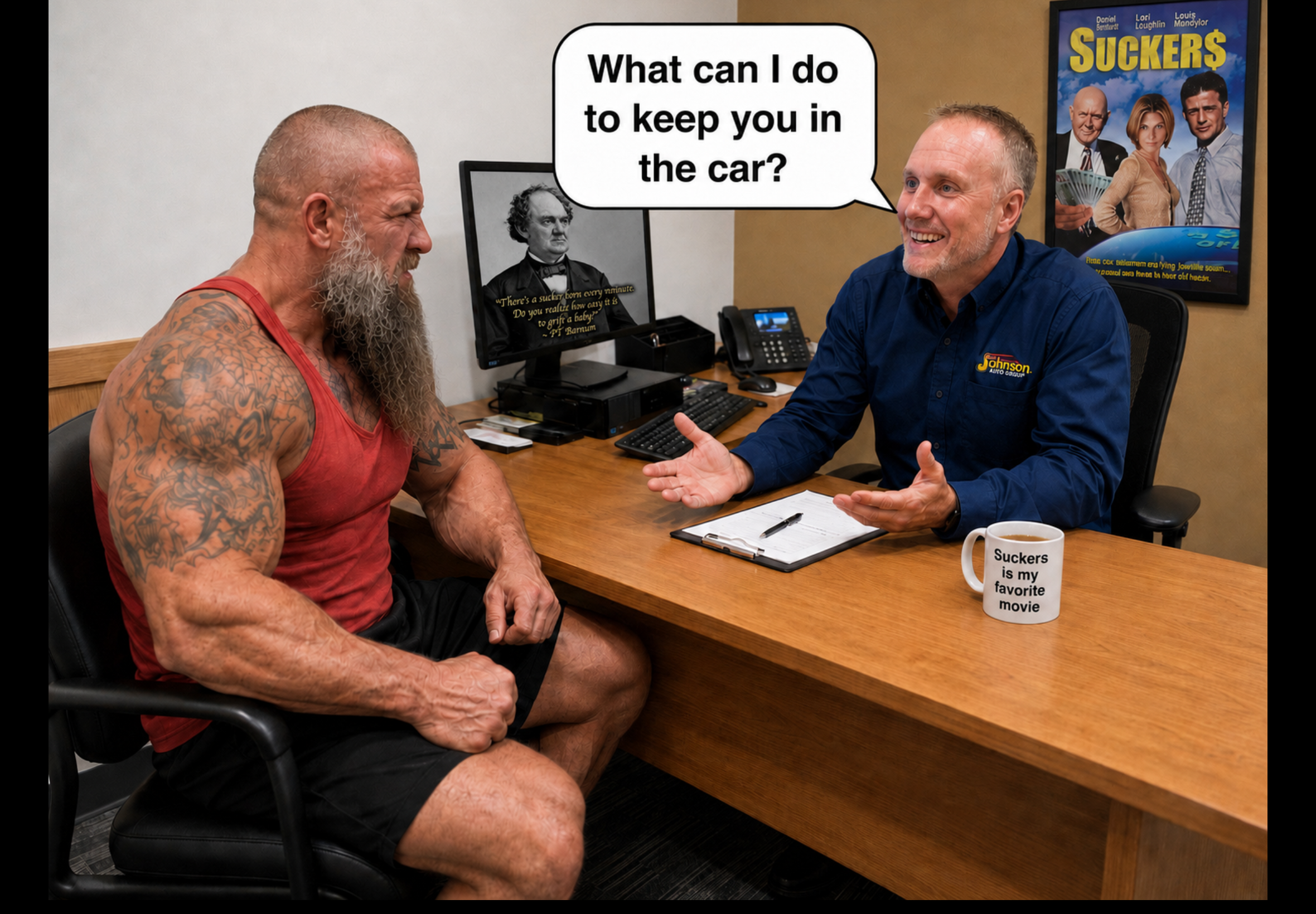 Jason keep you in the car